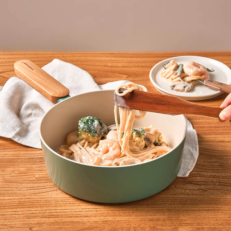 Chảo chống d&iacute;nh LocknLock Suit Sage IH phủ sứ ceramic d&ugrave;ng được bếp từ, bếp gas, bếp hồng ngoại v&agrave; bếp điện image number null